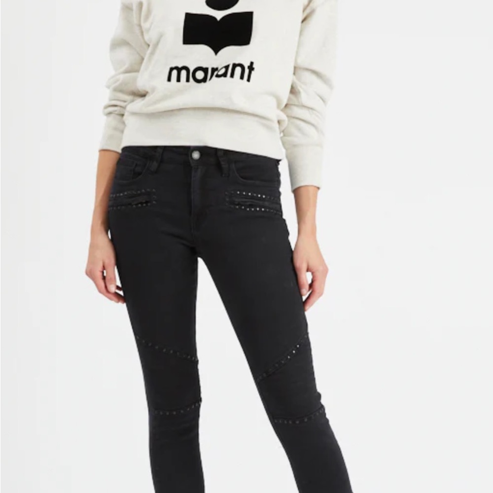 Women's studded Etienne Marcel Black Skinny Jeans